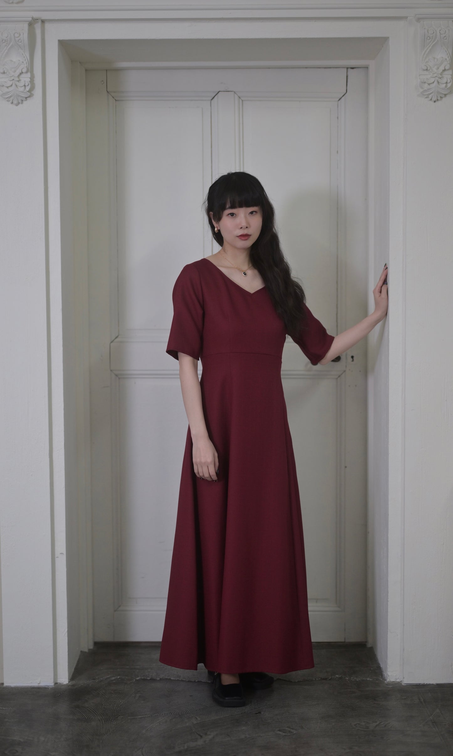 走れるドレス shortsleeve(RED)