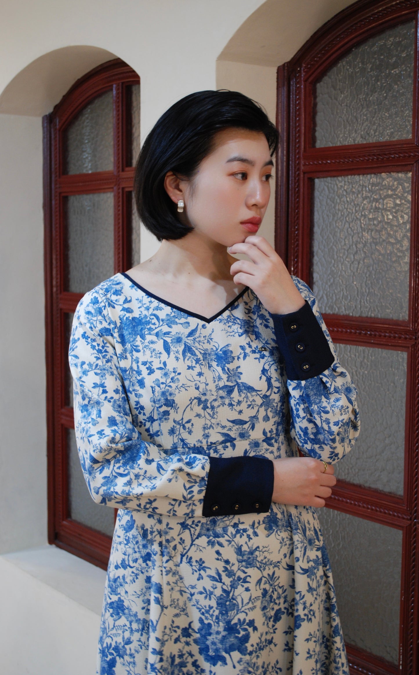走れるドレス(BLUE-WHITE)