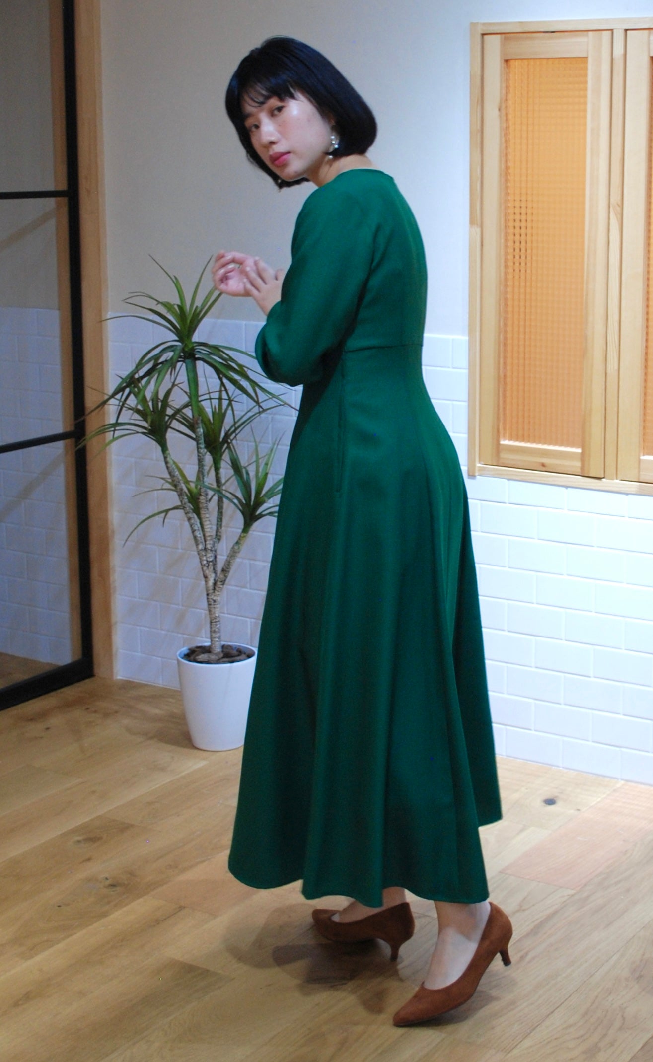 《再入荷》走れるドレス(LT.GREEN)