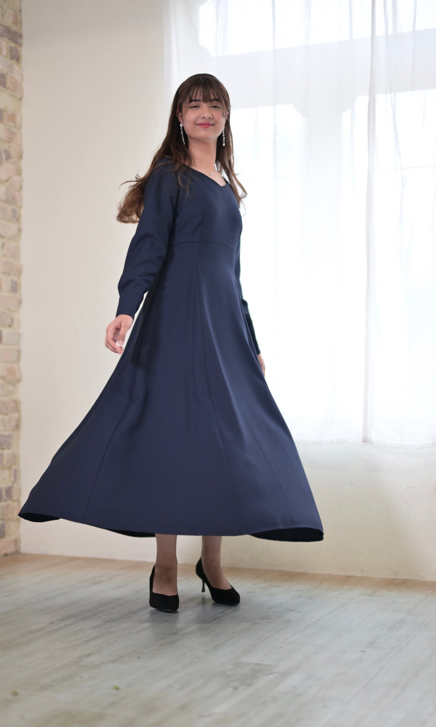 走れるドレス(NAVY)