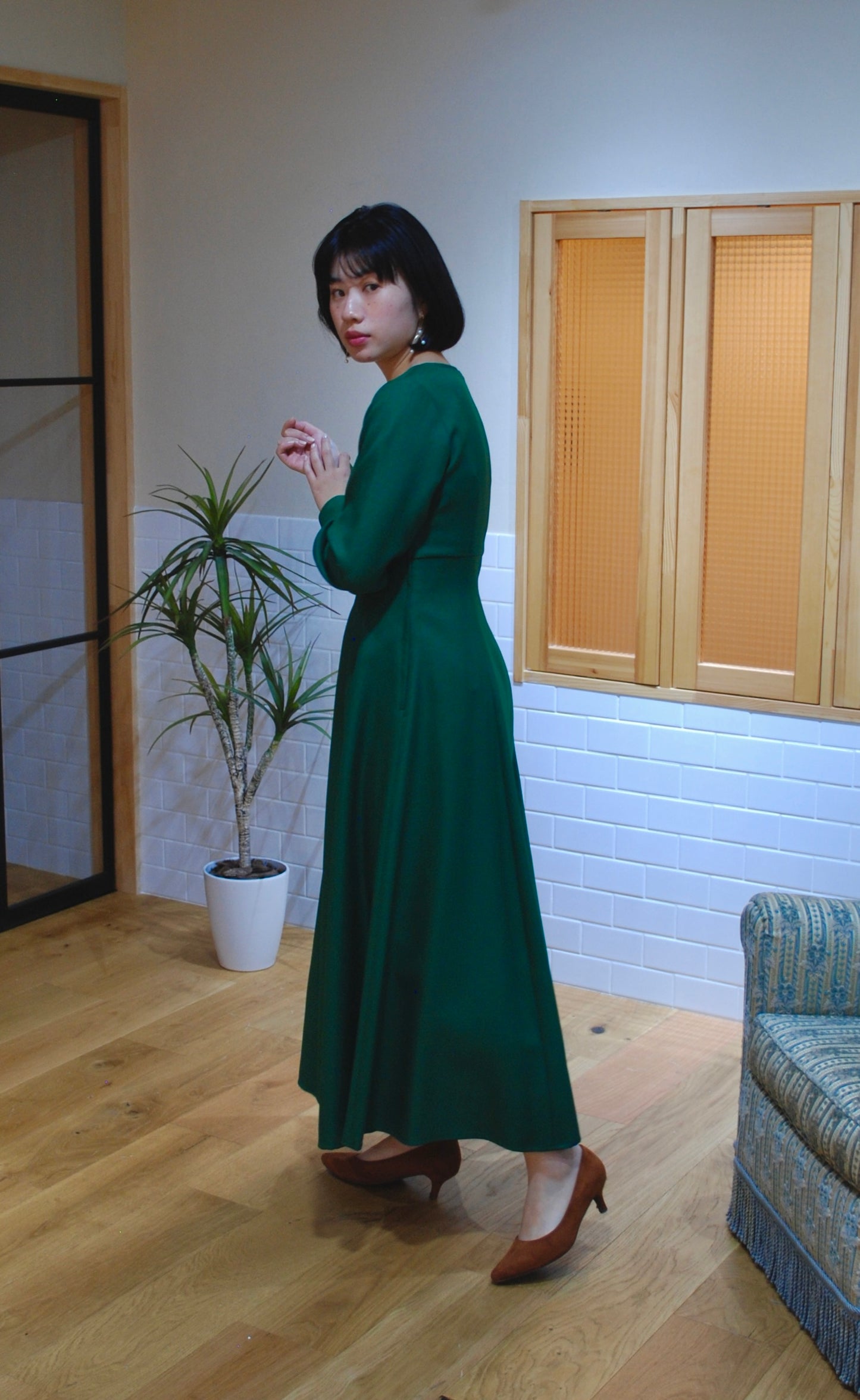 《再入荷》走れるドレス(LT.GREEN)