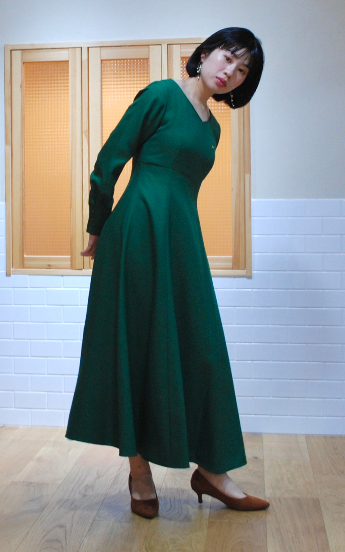 《再入荷》走れるドレス(LT.GREEN)