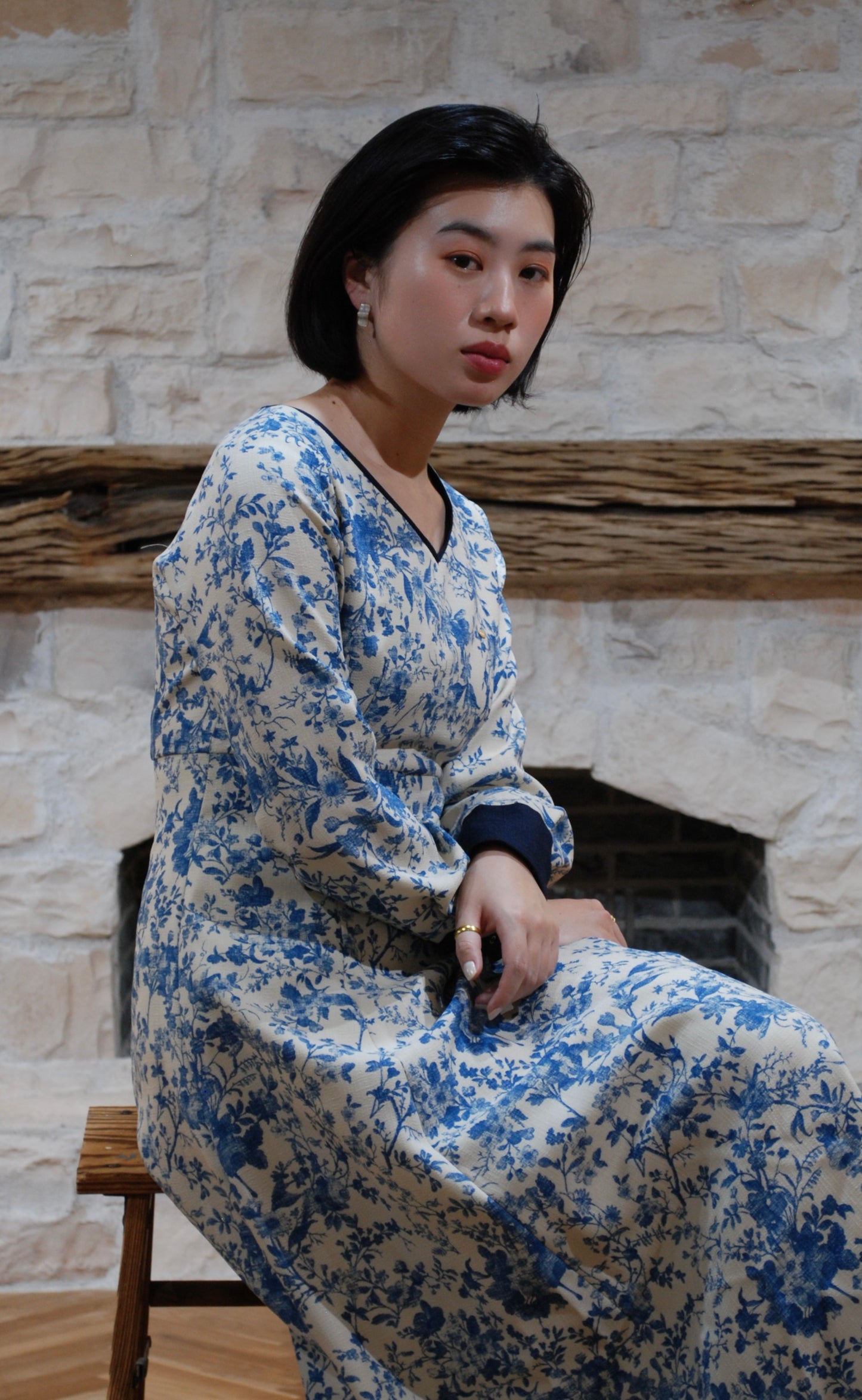 走れるドレス(BLUE-WHITE)