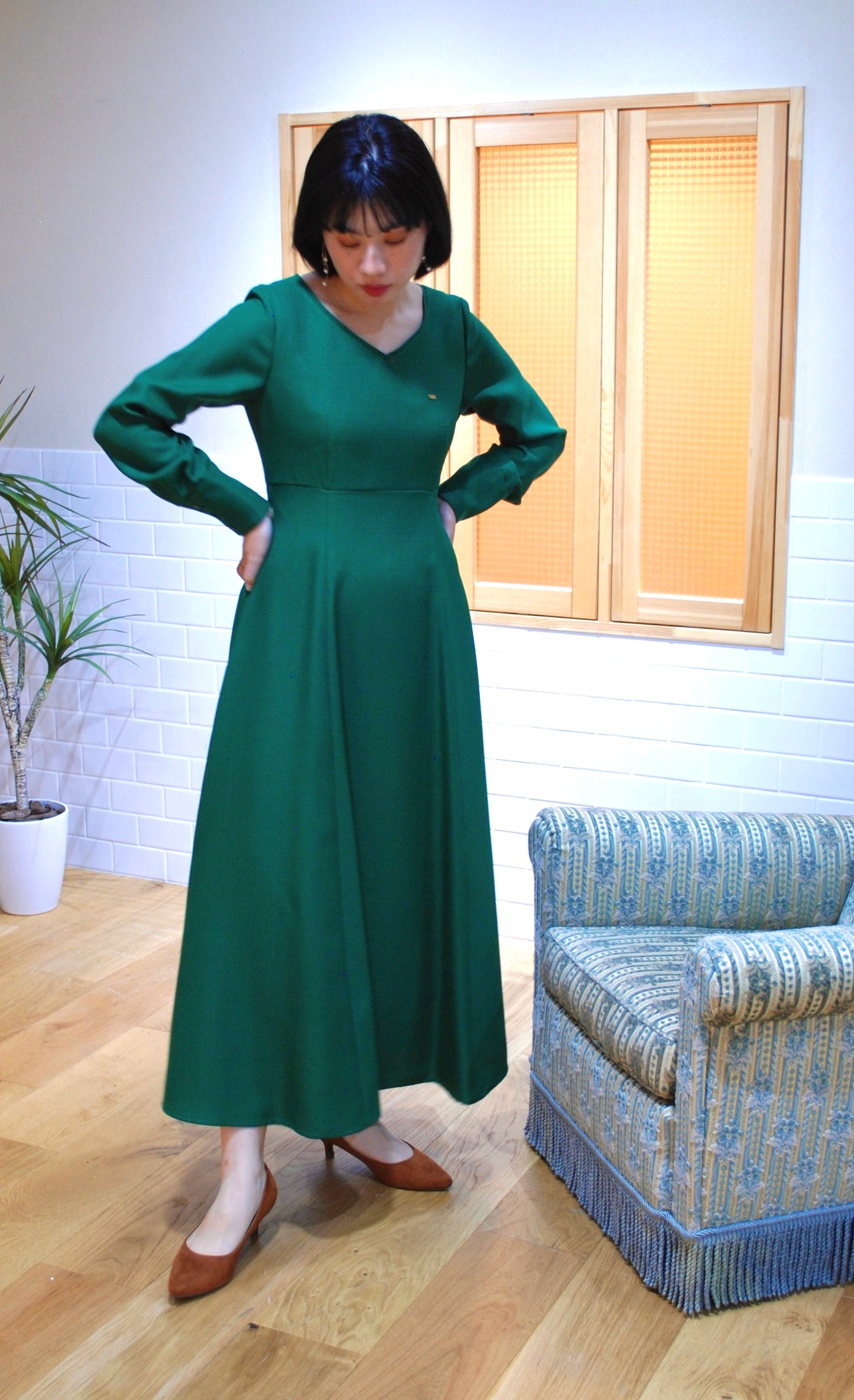 《再入荷》走れるドレス(LT.GREEN)