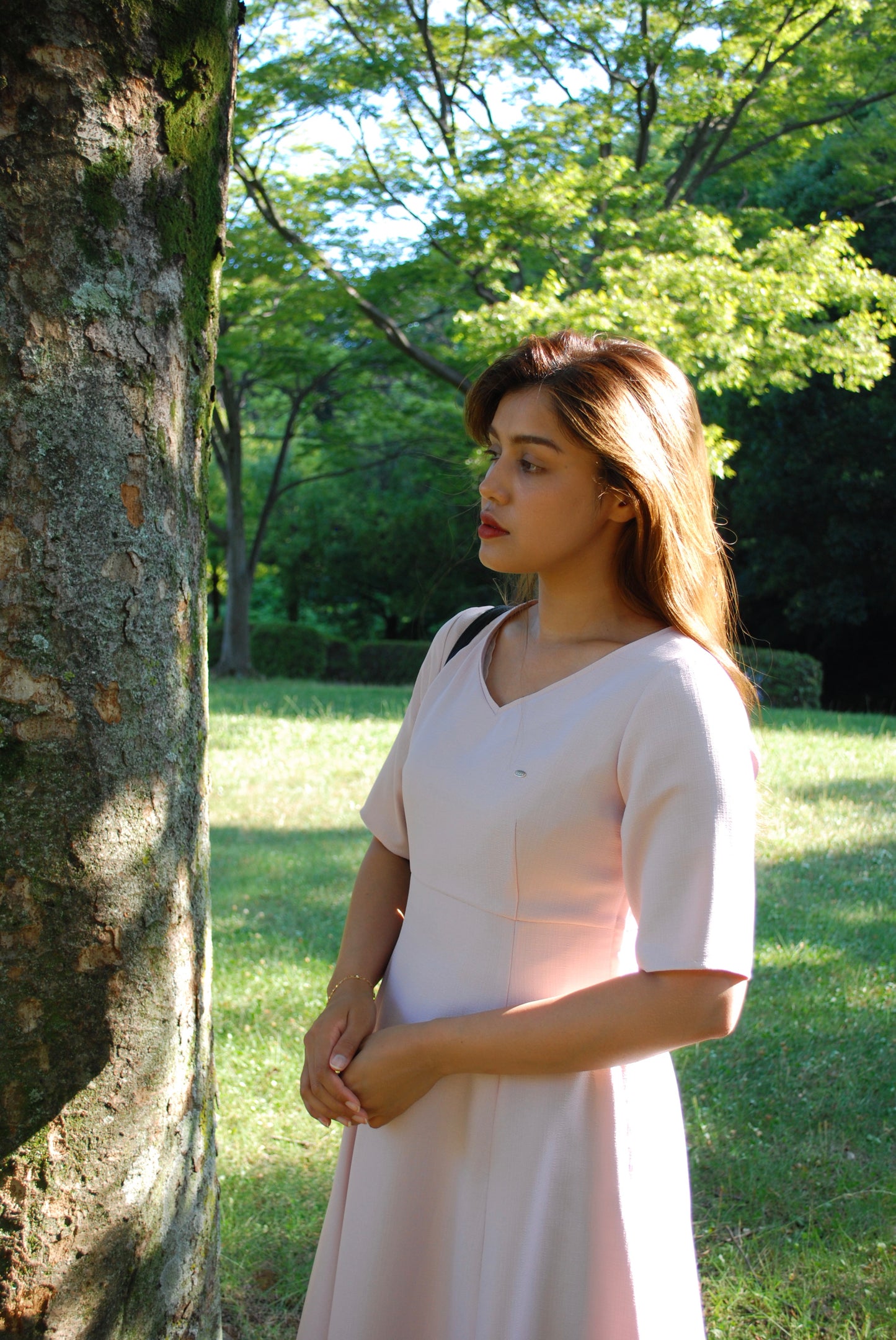 走れるドレス shortsleeve(PINK)