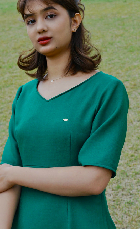 走れるドレス shortsleeve(LT.GREEN)