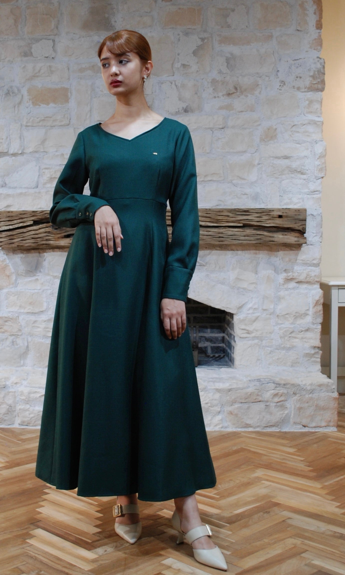 走れるドレス（DK.GREEN)