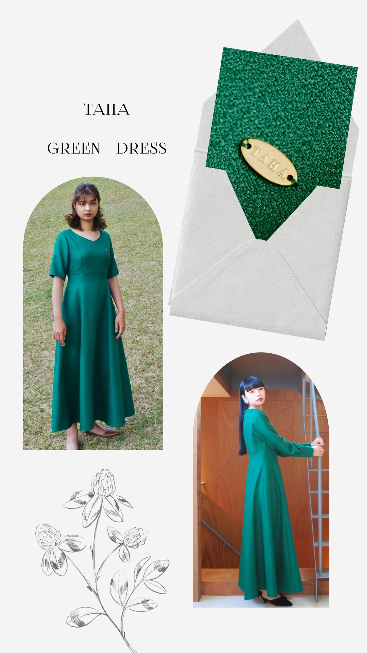 《再入荷》走れるドレス（LT.GREEN）